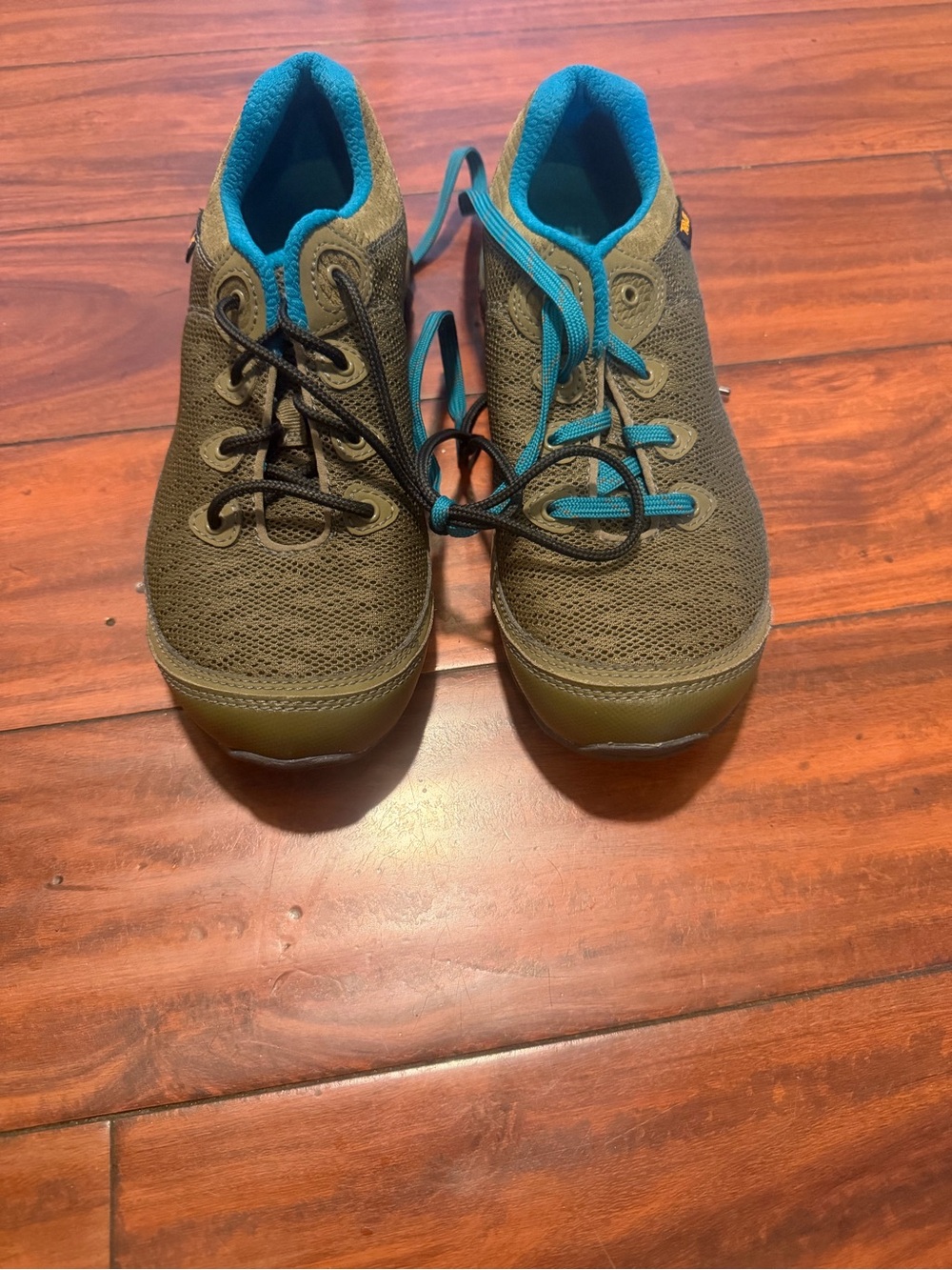 Teva Olive Green and Teal Women's Sneakers - Picture 2 of 12